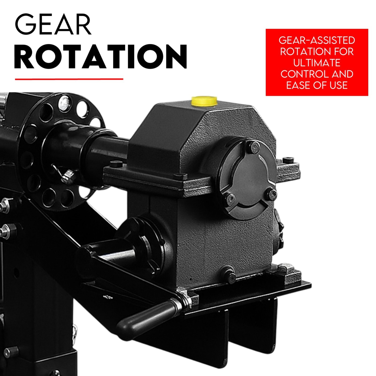 Car Rotisserie 4500LBS Gear Box Driver Rotation Auto Body Repair Restoration view 3