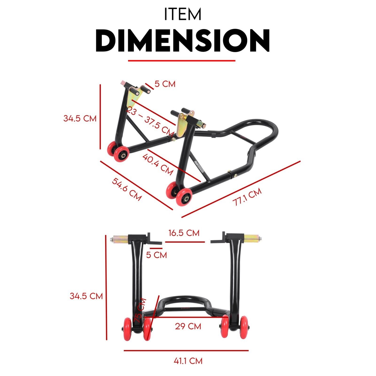 Motorcycle Stand Rear and Front view 7