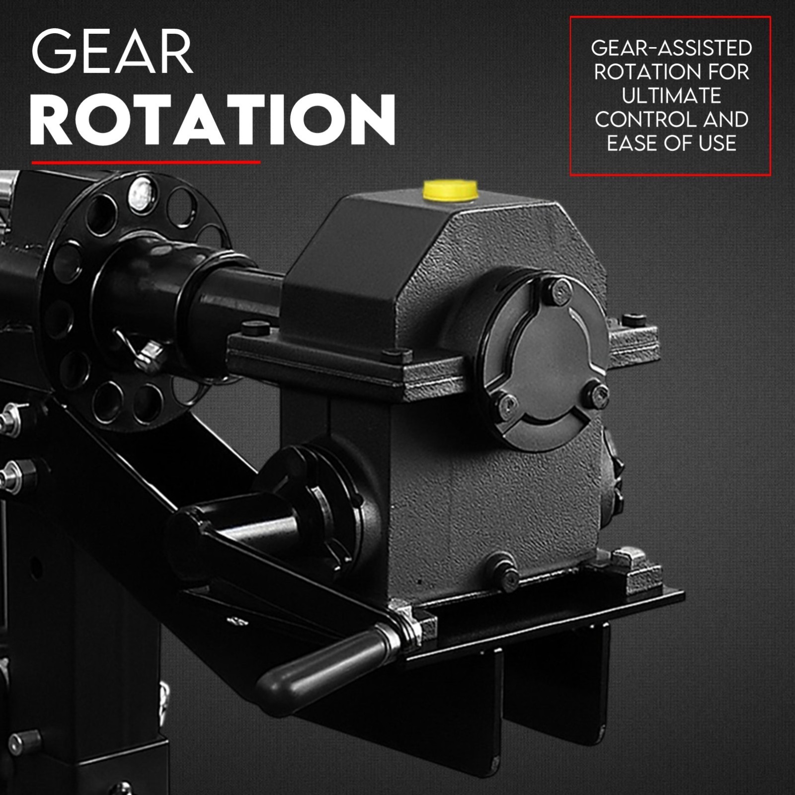 Gear Box Drive Rotation Conversion Kit for Car Rotisserie 4500LBS Auto Repair view 3
