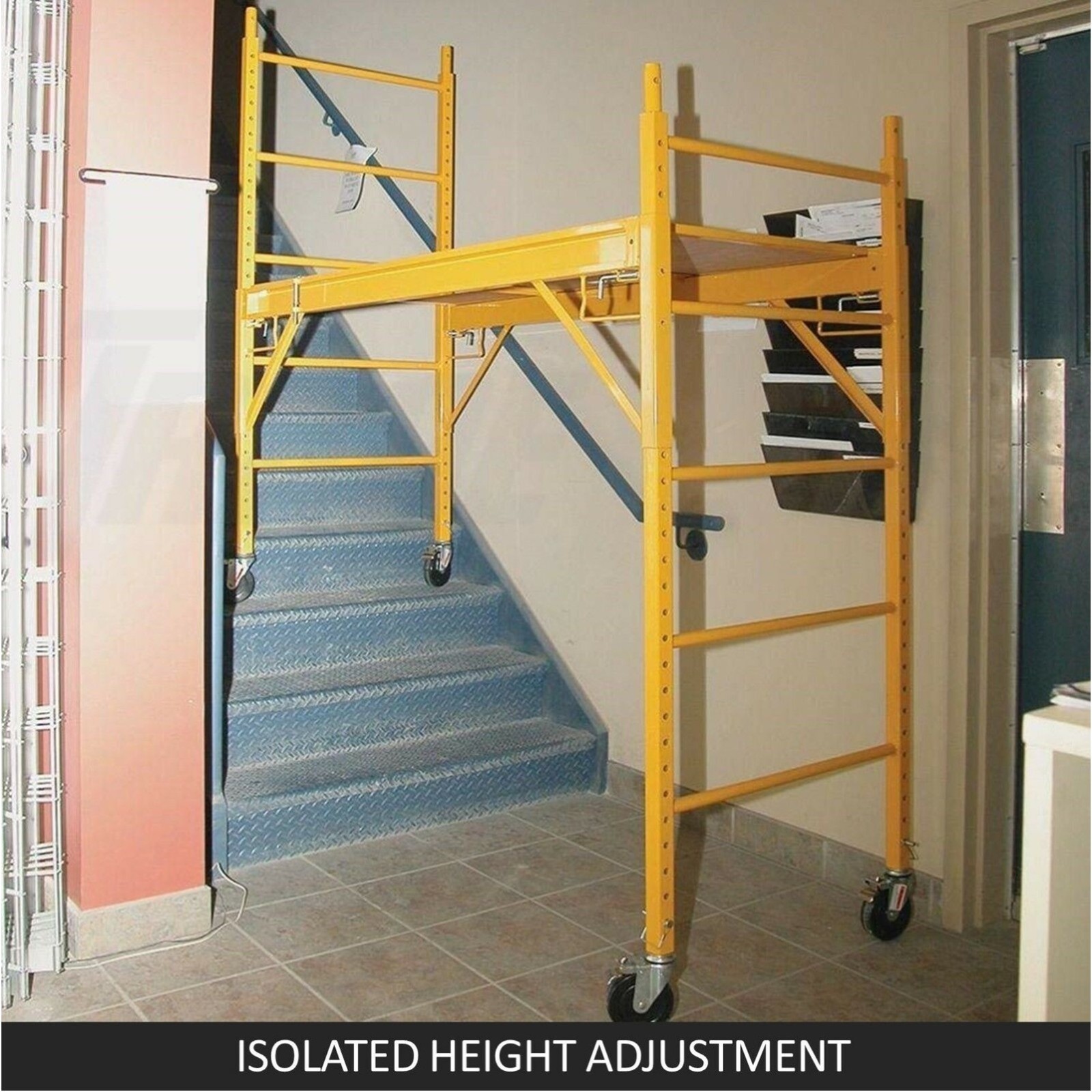 450kg Mobile Scaffold Ladder Scaffolding Platform Portable Ladder Work Safety view 8