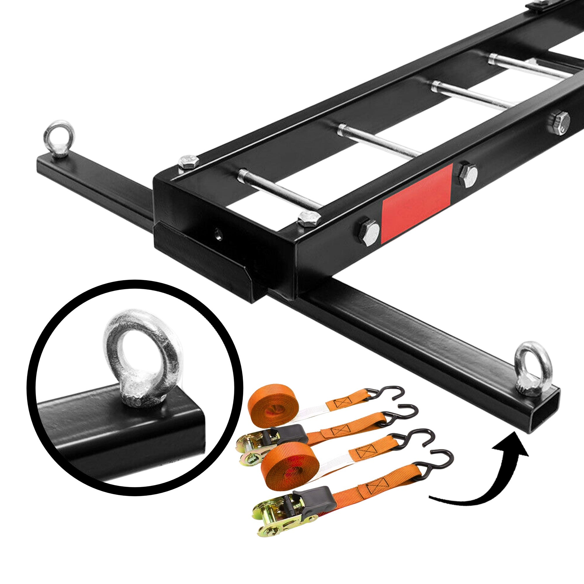 Motorcycle Motorbike Carrier Rack Towbar Arm Rack Dirt Bike Ramp Brake Lights view 3
