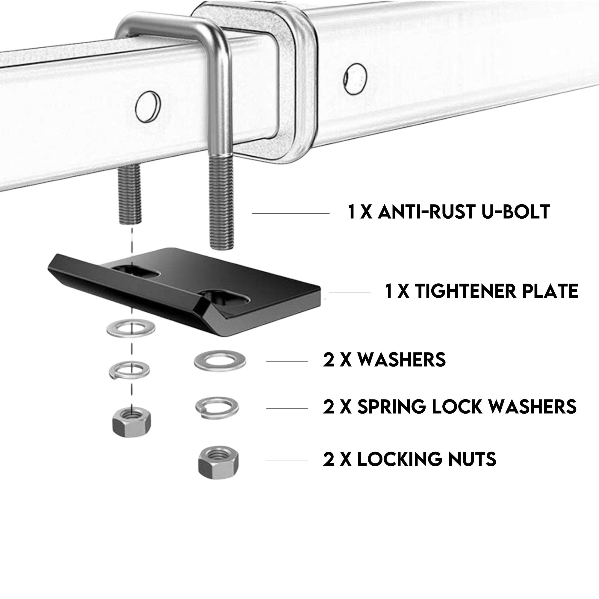 Motorcycle Motorbike Carrier Rack Towbar Arm Rack Dirt Bike Ramp Brake Lights view 6