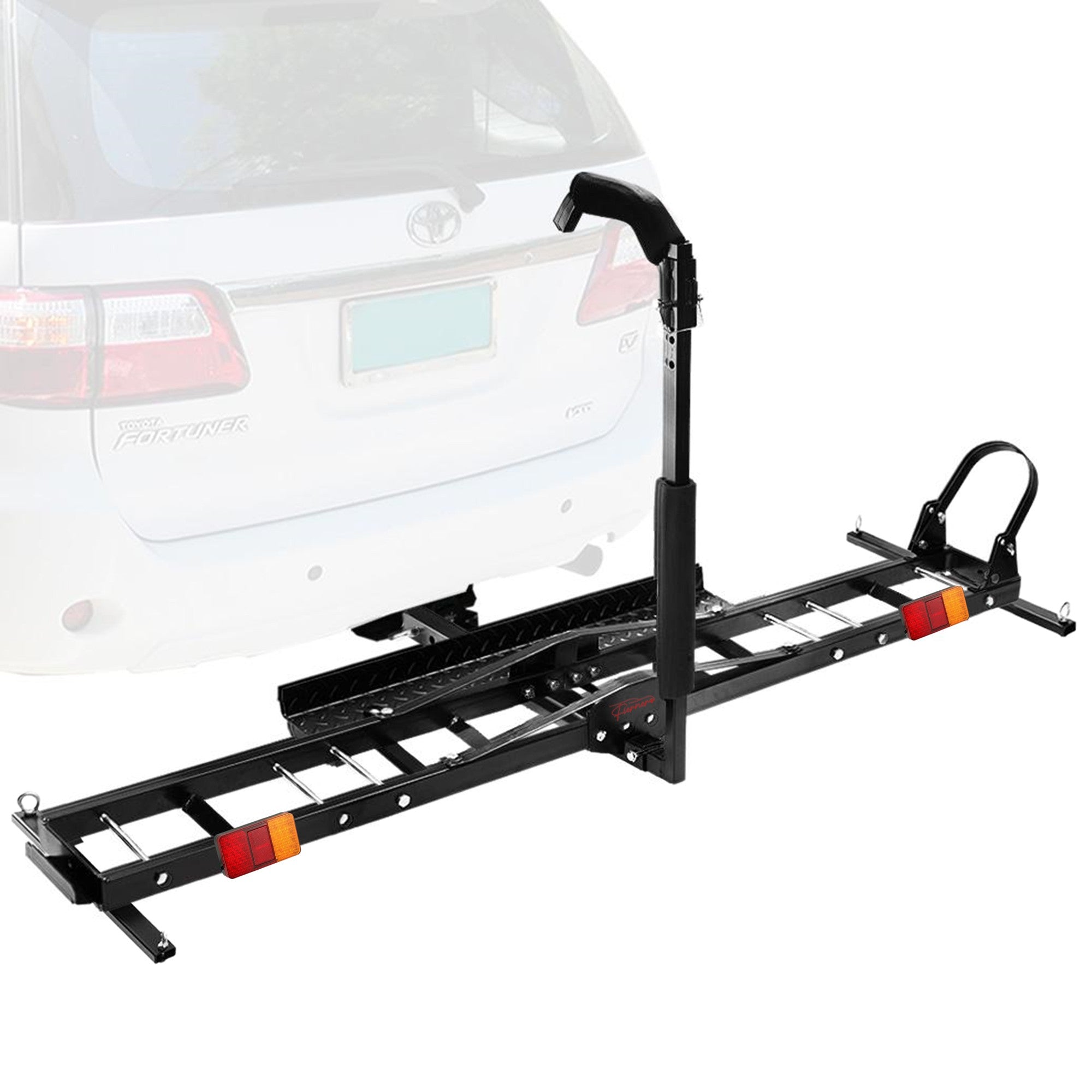 Motorcycle Motorbike Carrier Rack Towbar Arm Rack Dirt Bike Ramp Brake Lights view 11