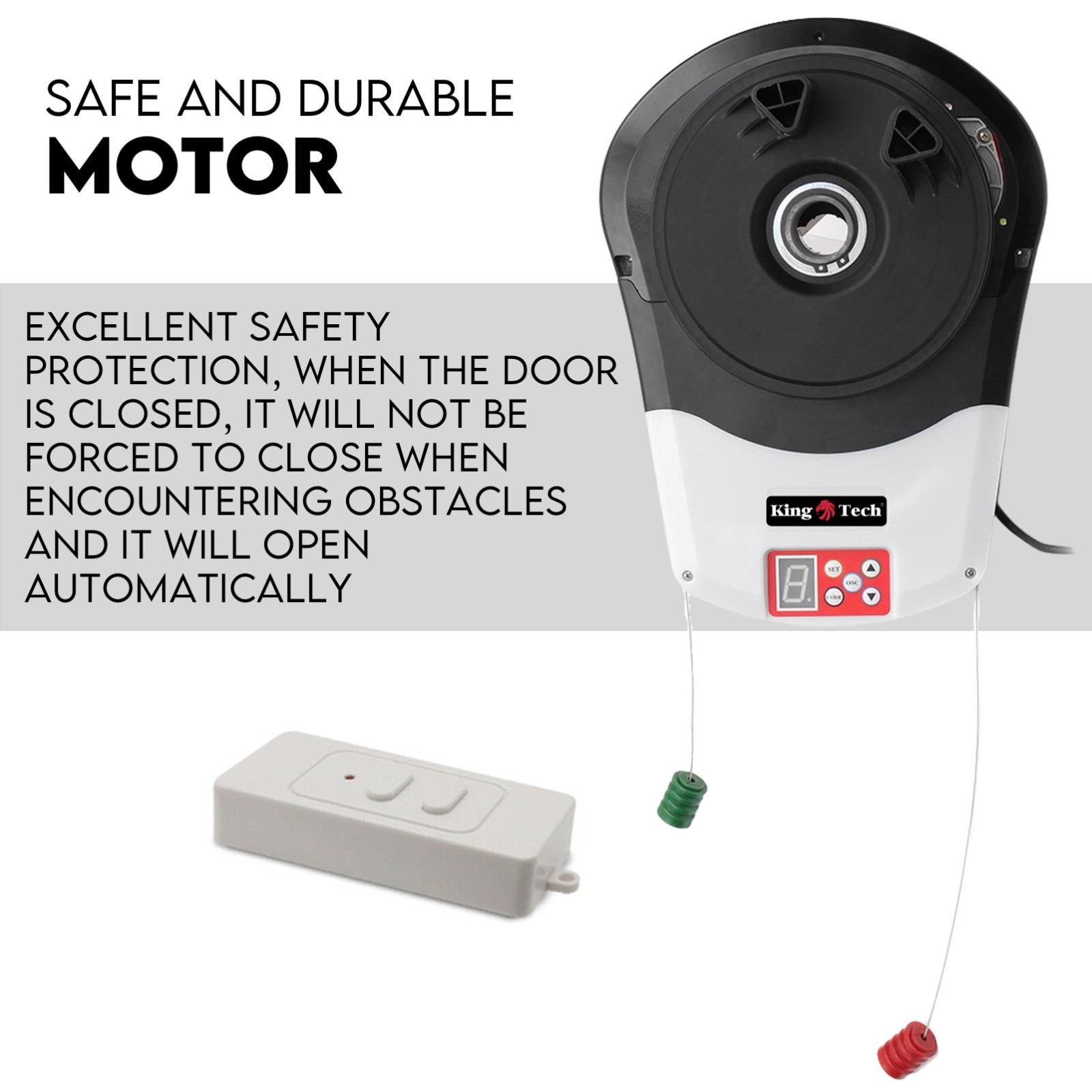 Automatic Roller Door Opener Garage Powerful 1200N Motor Garage 22m2; Rolling AU view 3