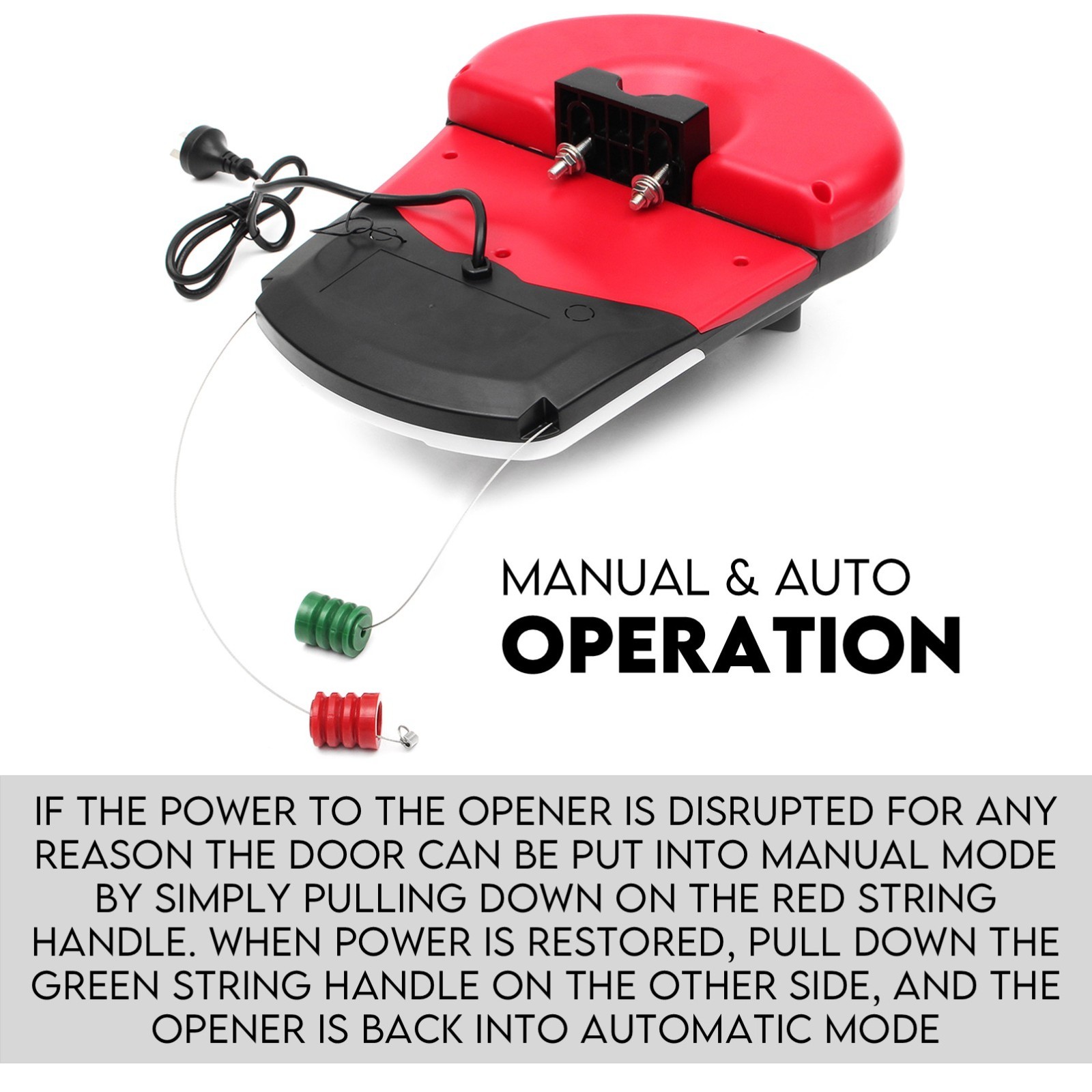 Automatic Roller Door Opener Garage Powerful 1200N Motor Garage 22m2; Rolling AU view 5