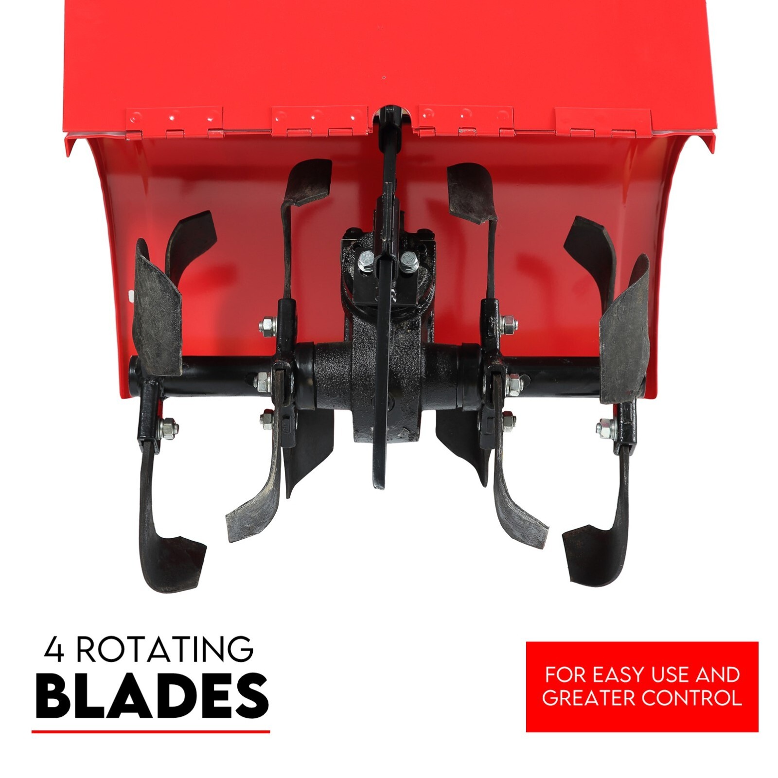 7HP Tiller Cultivator 4 Strokes Rotating Tines Power Handheld Rotary Hoe 4 Blades view 7