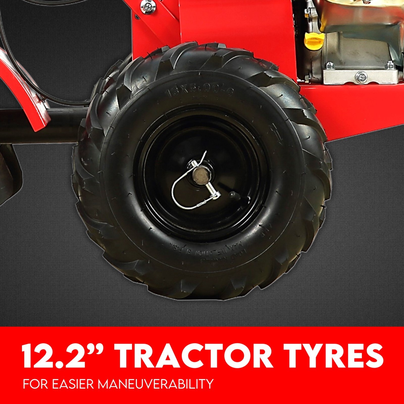 7HP Tiller Cultivator 4 Strokes Rotating Tines Power Handheld Rotary Hoe 4 Blades view 9