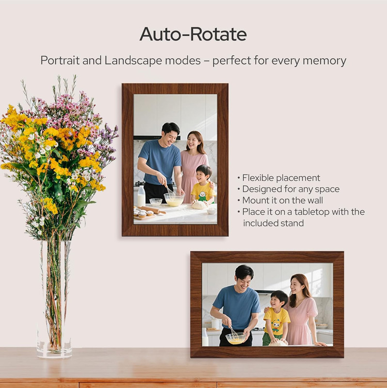 10.1 Inch Digital Picture Frame - 1280 * 800 HD WiFi Enabled with Load from view 4