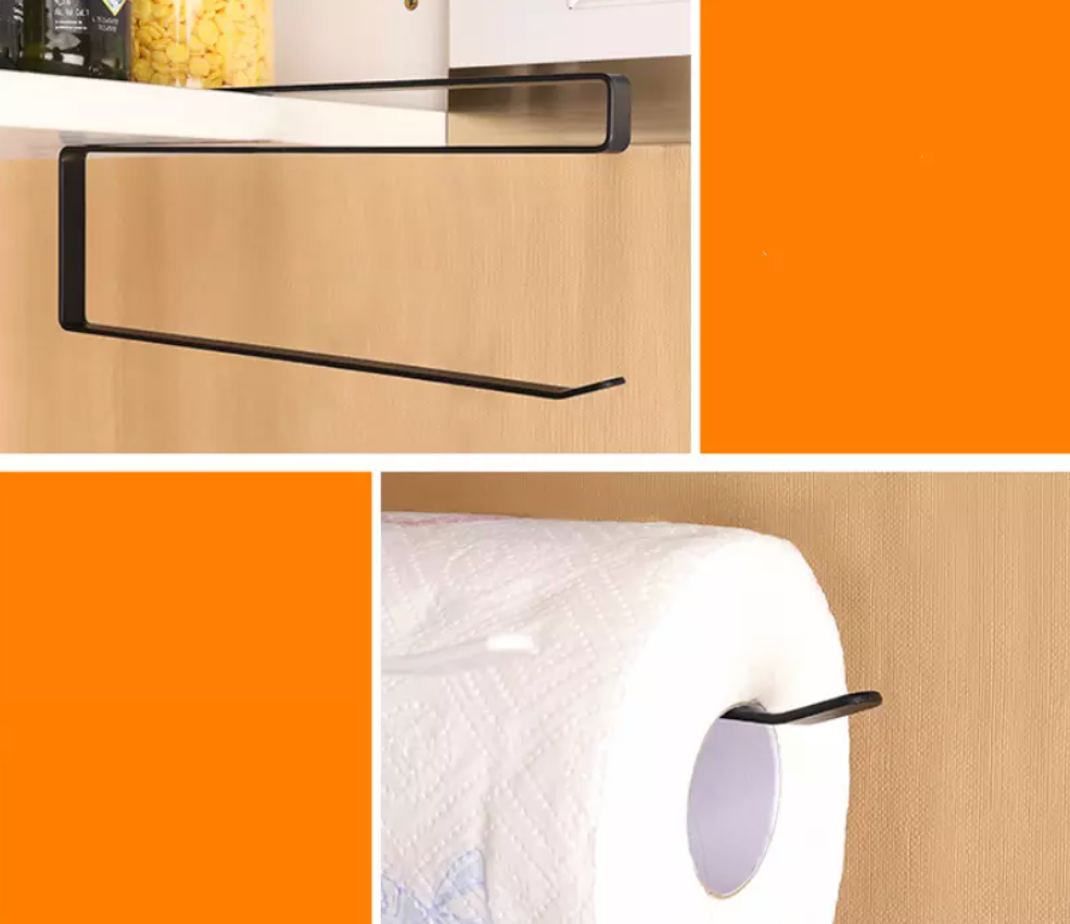 Paper Roll Holder Under Cabinet Black view 3