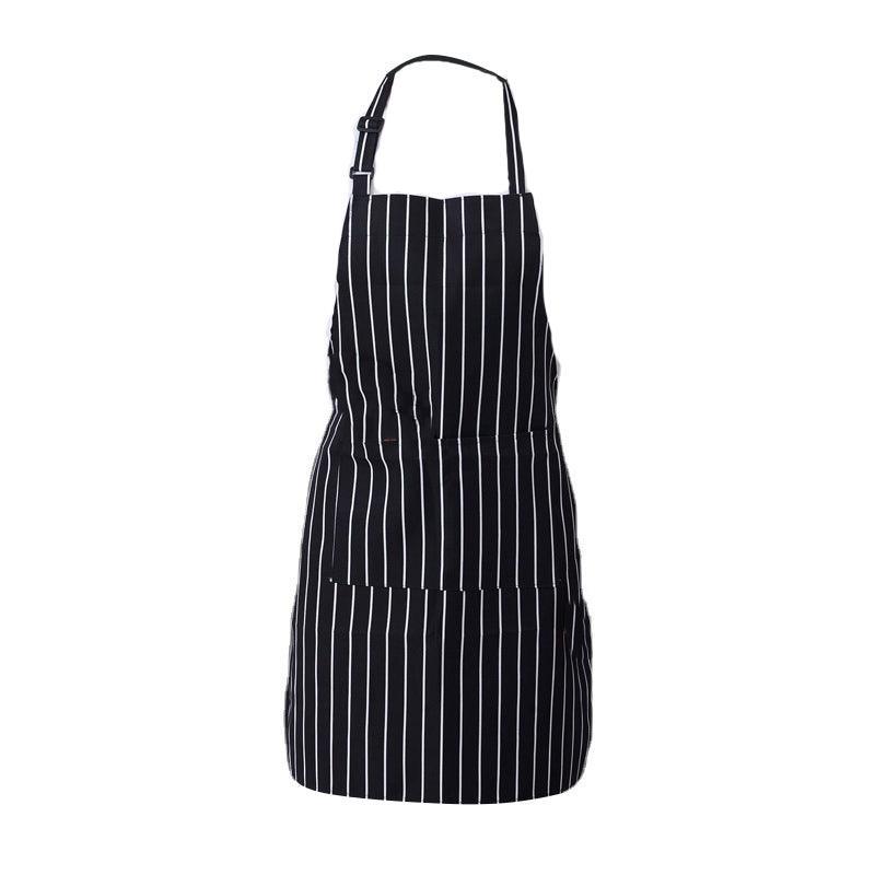 Apron with Pocket 2Pcs Chef Butcher Kitchen Cooking Baking Restaurant Wear - Black view 8