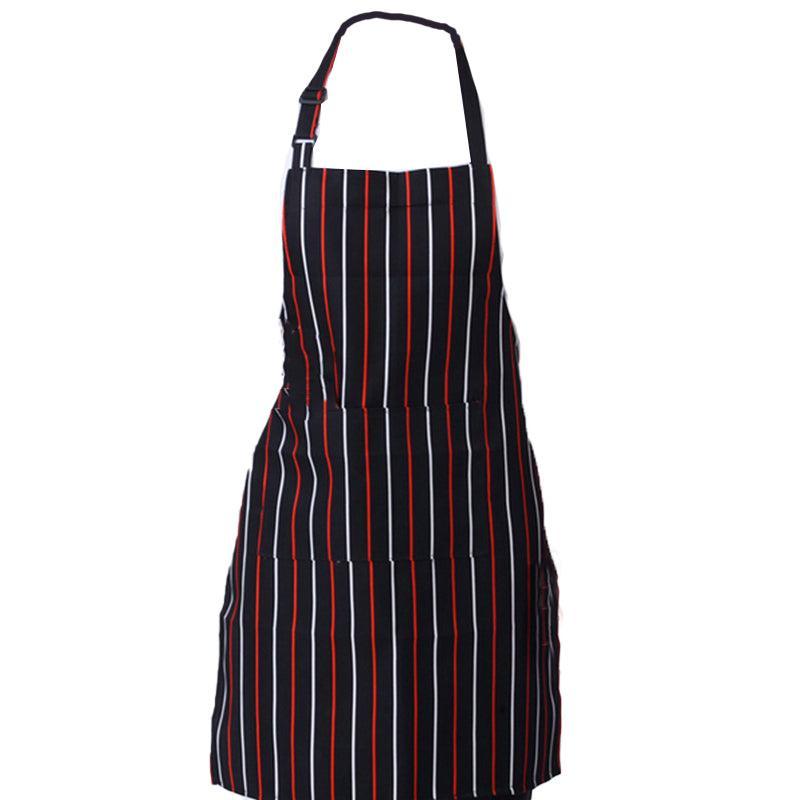 Apron with Pocket 2Pcs Chef Butcher Kitchen Cooking Baking Restaurant Wear - Black view 9