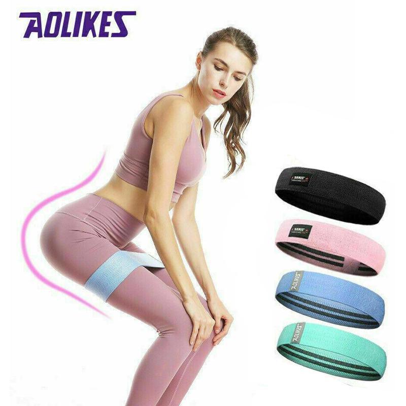 8x64CM Resistance Booty Bands Hip Circle Loop Bands Gym Home Exercise Women — image 1