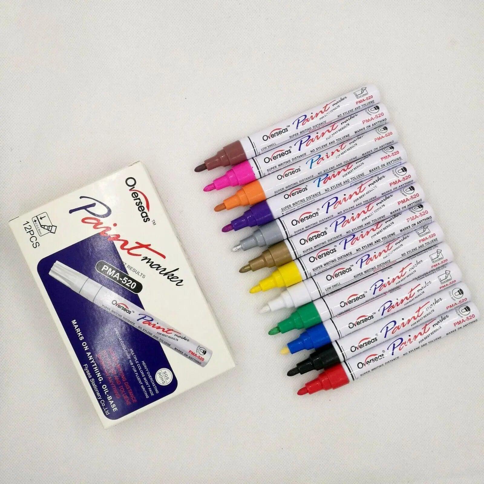 Multicolour Permanent Paint Marker Pens for Tyre Metal Glass Rubber view 5