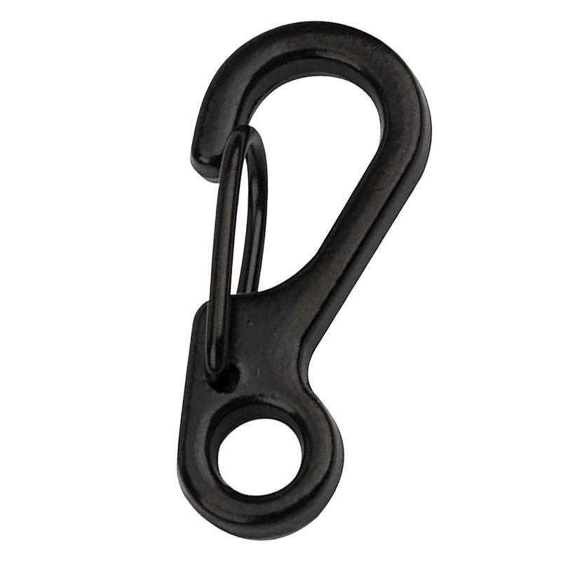 10X Mini Alloy Carabiner Keychain Durable Snap Spring Clip Hook - Silver view 6