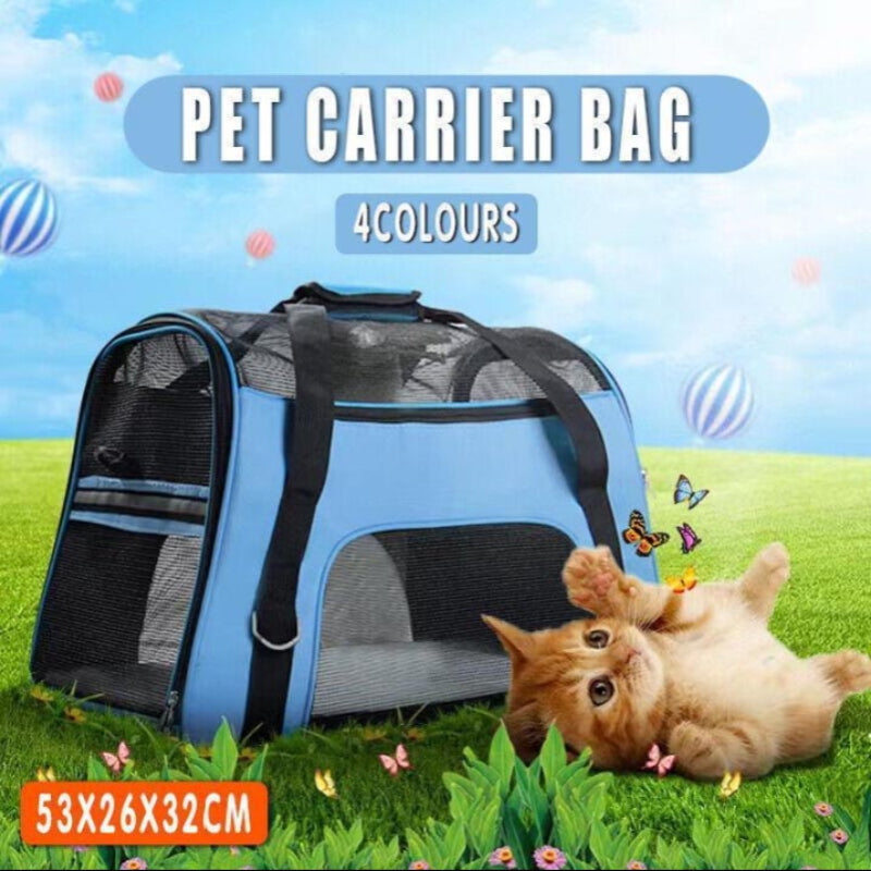 Pet Carrier Bag Portable Large Cat Dog Comfort Tote Travel Bag Airline