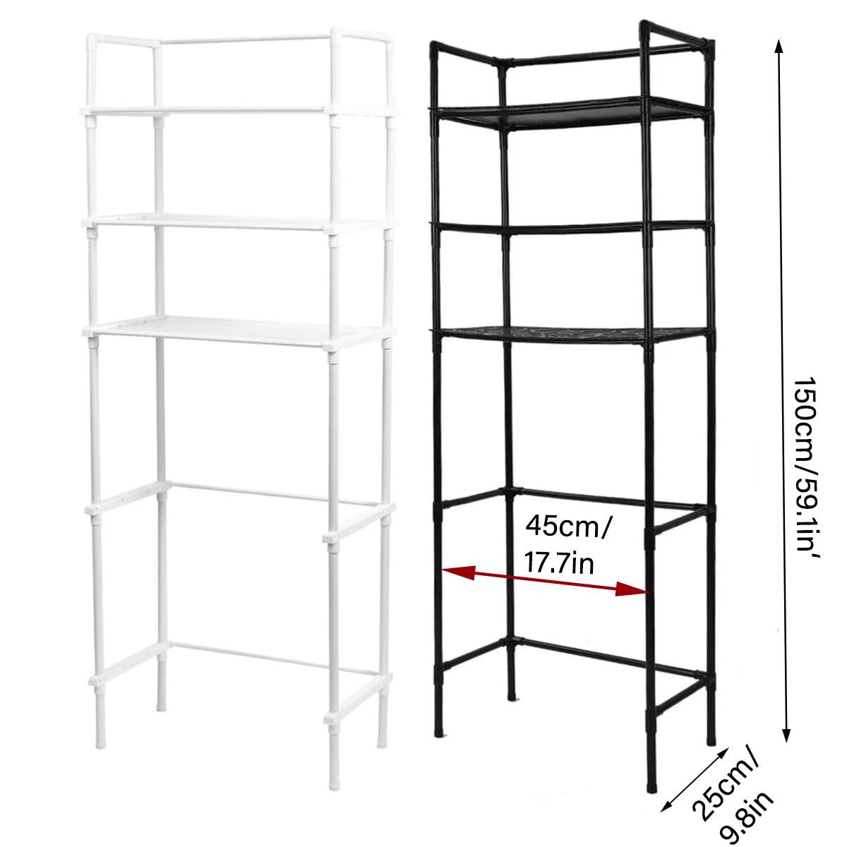 Bathroom Rack Over Toilet Washing Machine Shelf Storage Organizer Stand Unit view 3