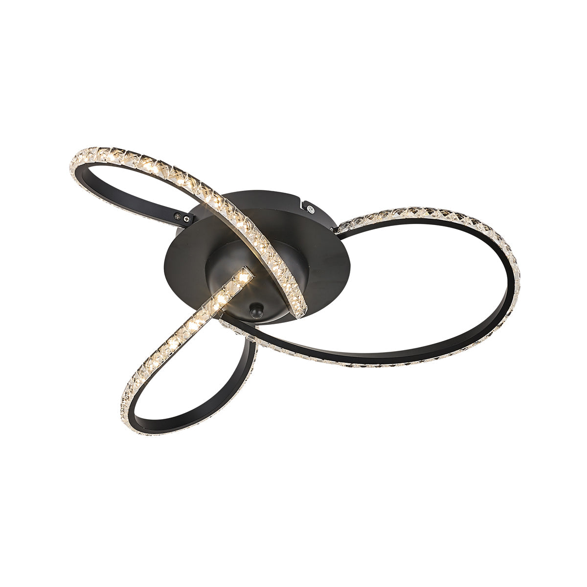 Irie Dimmable 3 Lights LED Ceiling Light - Black view 2