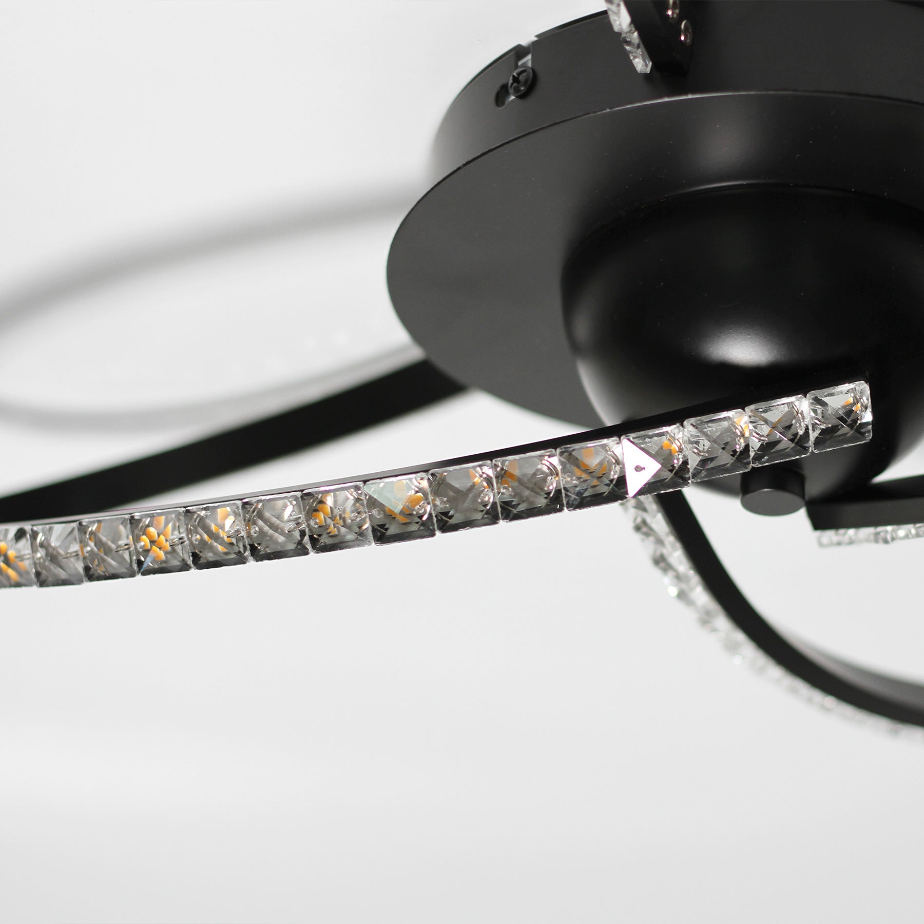 Irie Dimmable 3 Lights LED Ceiling Light - Black view 3