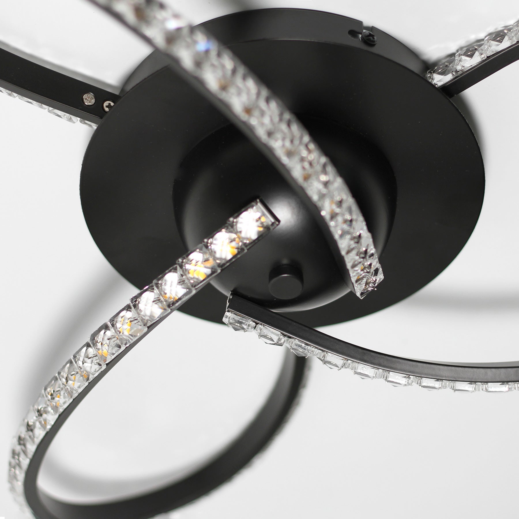 Irie Dimmable 3 Lights LED Ceiling Light - Black view 4