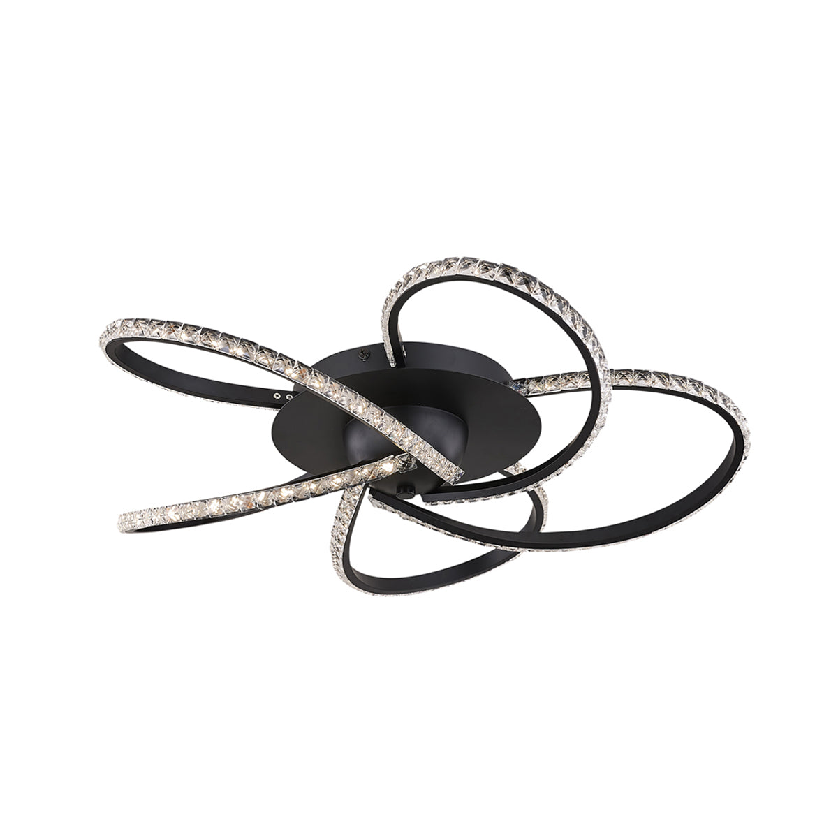 Irie Dimmable 5 Lights LED Ceiling Light - Black view 2