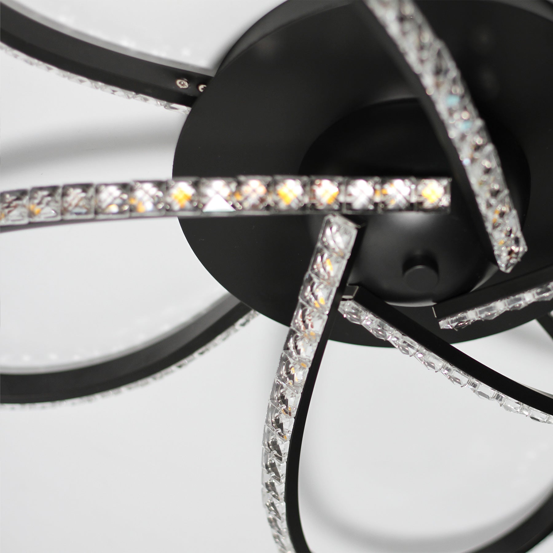 Irie Dimmable 5 Lights LED Ceiling Light - Black view 6