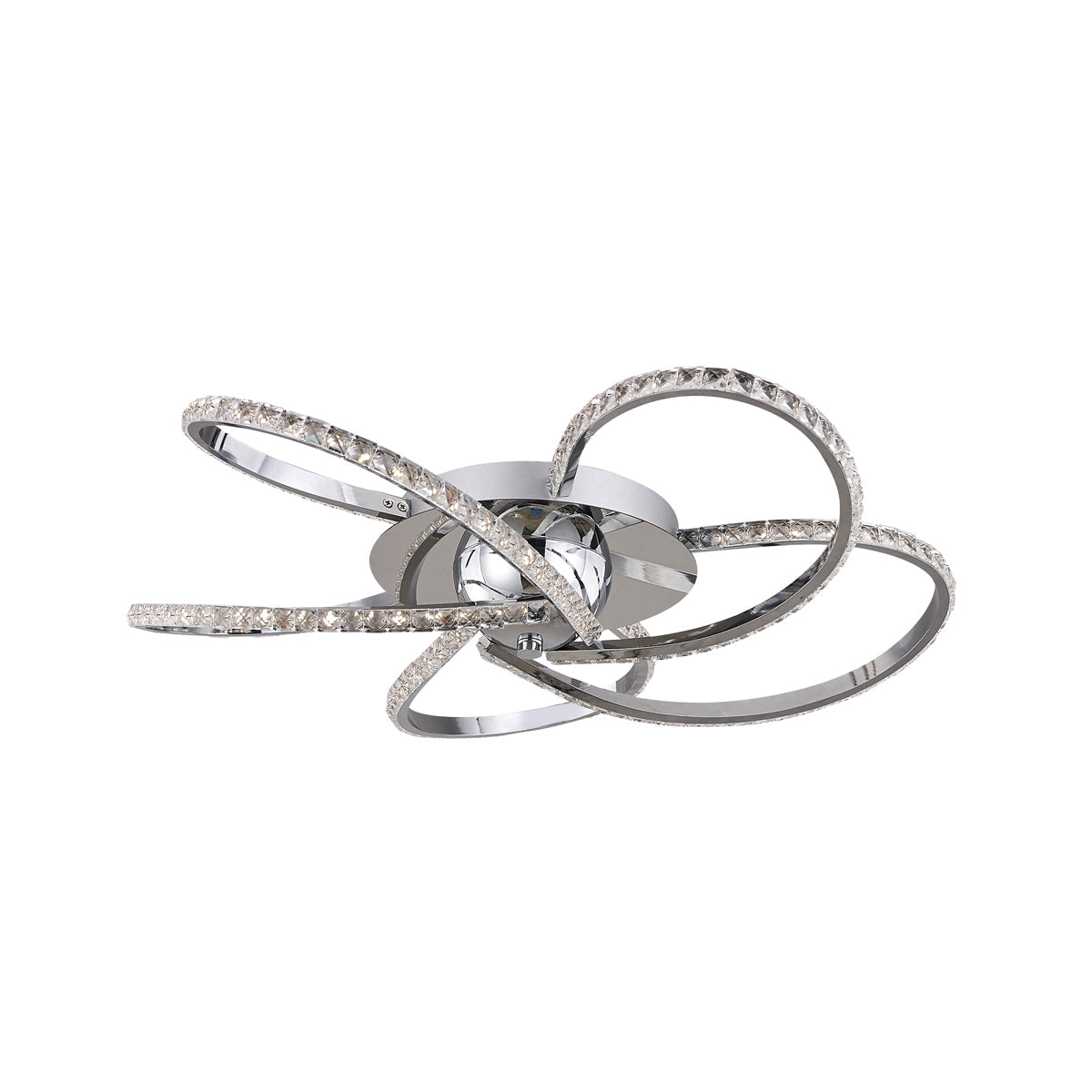 Irie Dimmable 5 Lights LED Ceiling Light - Chrome view 2