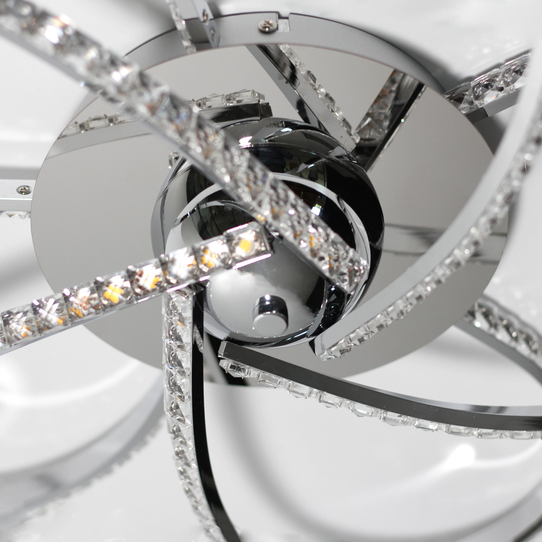 Irie Dimmable 5 Lights LED Ceiling Light - Chrome view 3