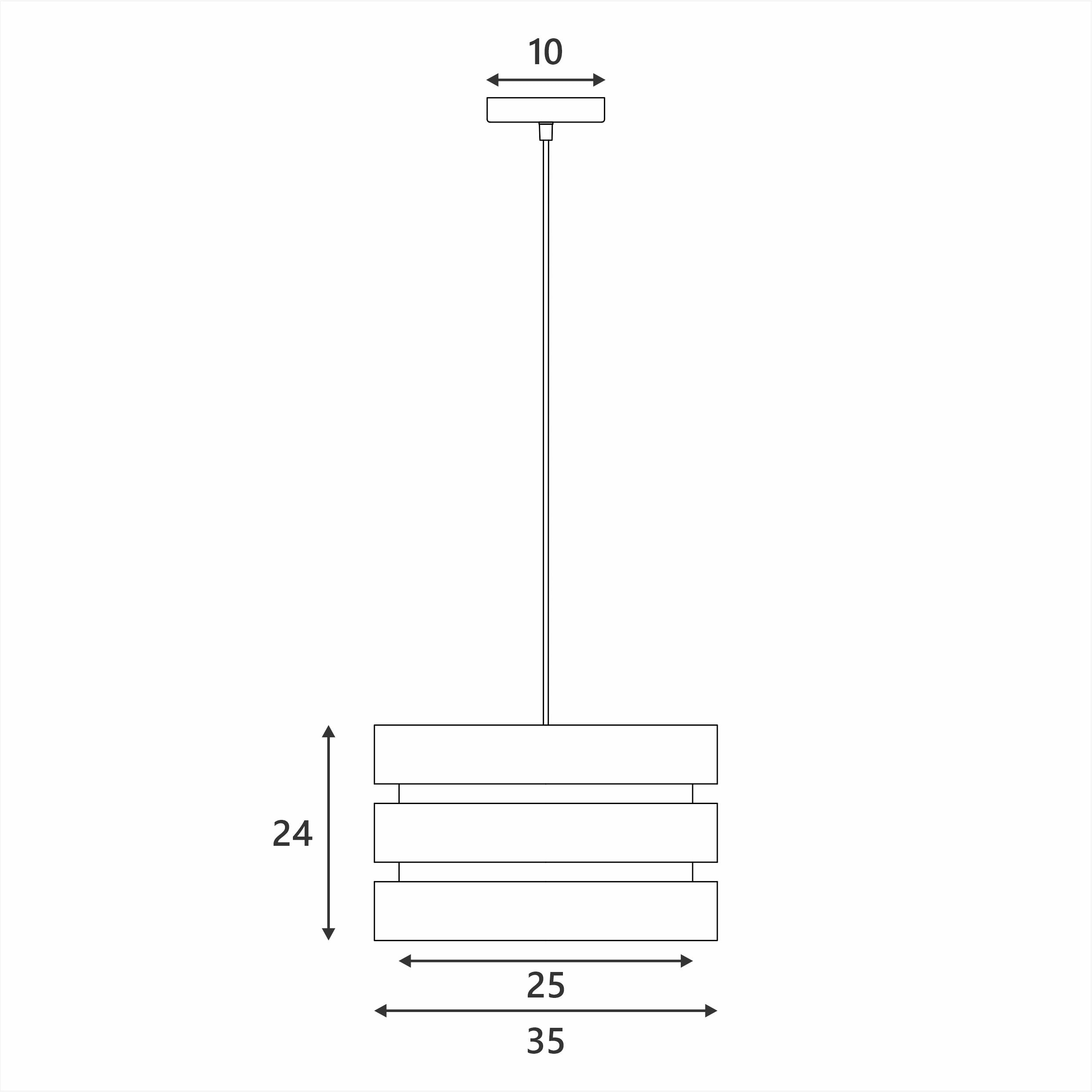 Trio Pendant Light - Grey view 3