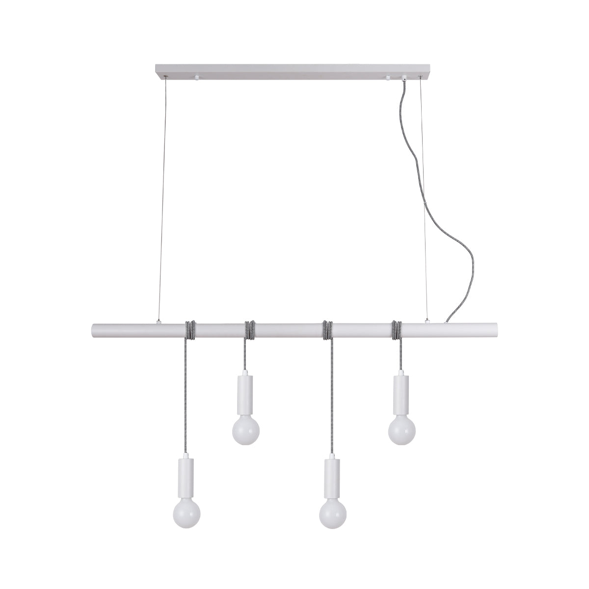 Bikkel 4 Lights Pendant Light - White view 3