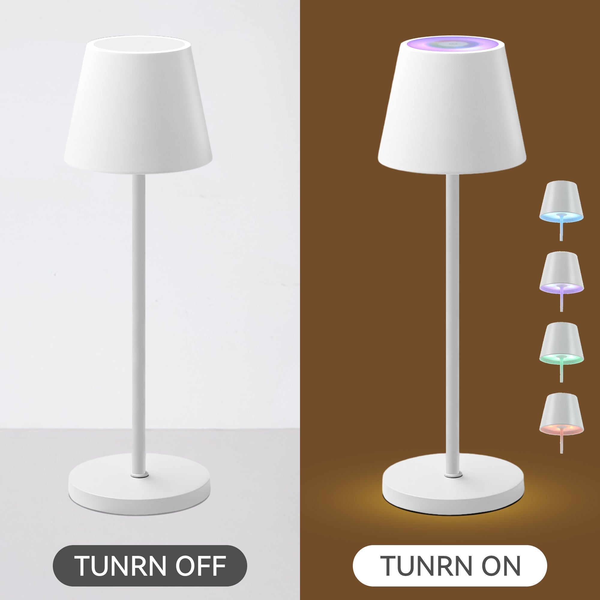 Enoki Portable RGB Table Lamp - White view 7