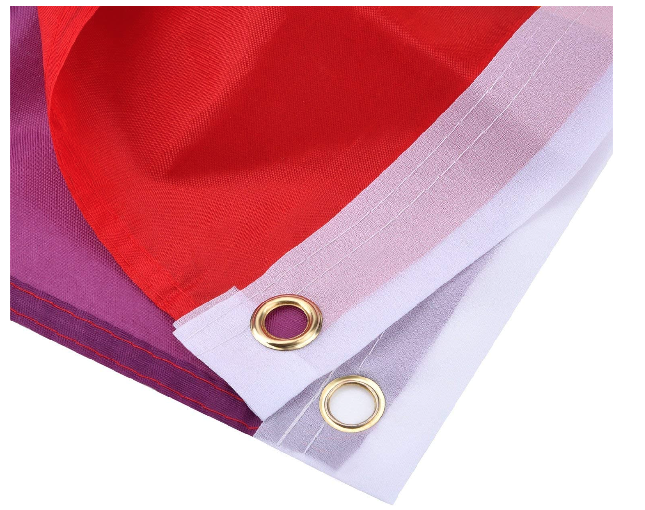 3x DELUXE RAINBOW GAY PRIDE FLAG Banner 150x90cm 3x5ft w Metal Eyelets BULK view 3