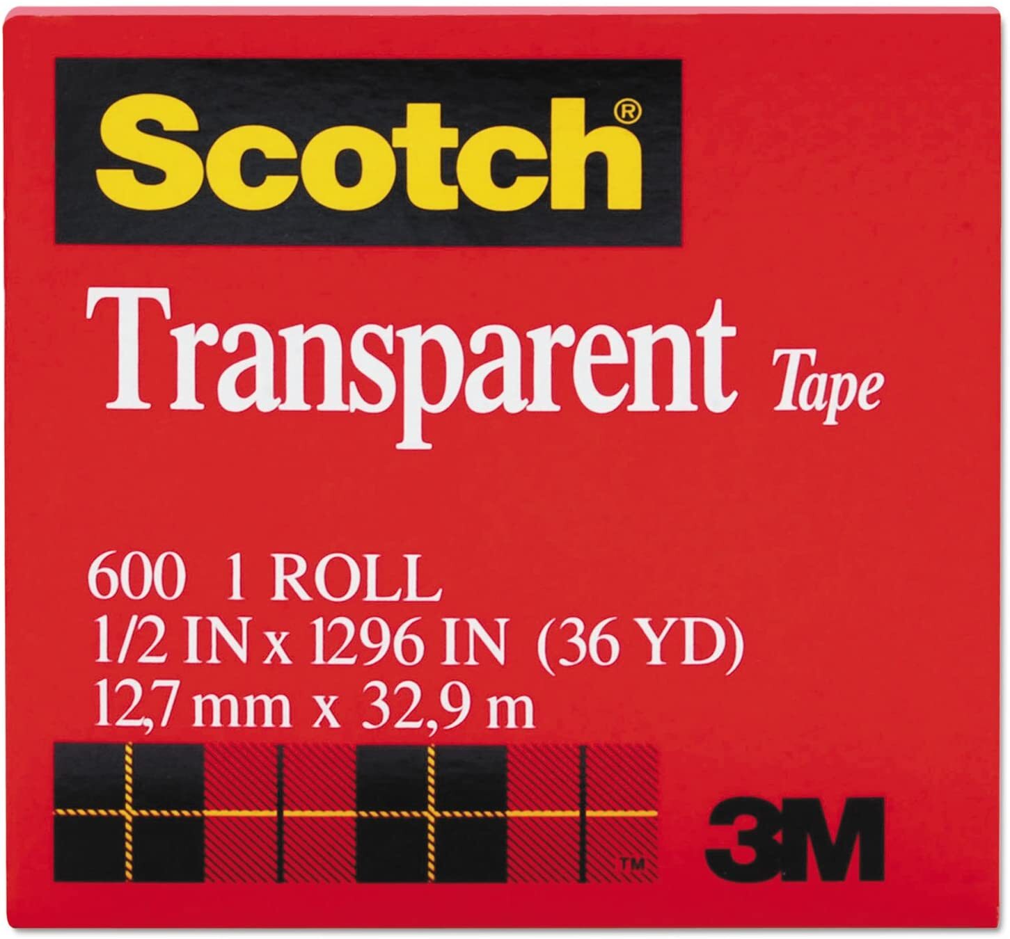 Scotch 3M Transparent Tape 12.7mm x 32.9m - MADE IN USA view 5