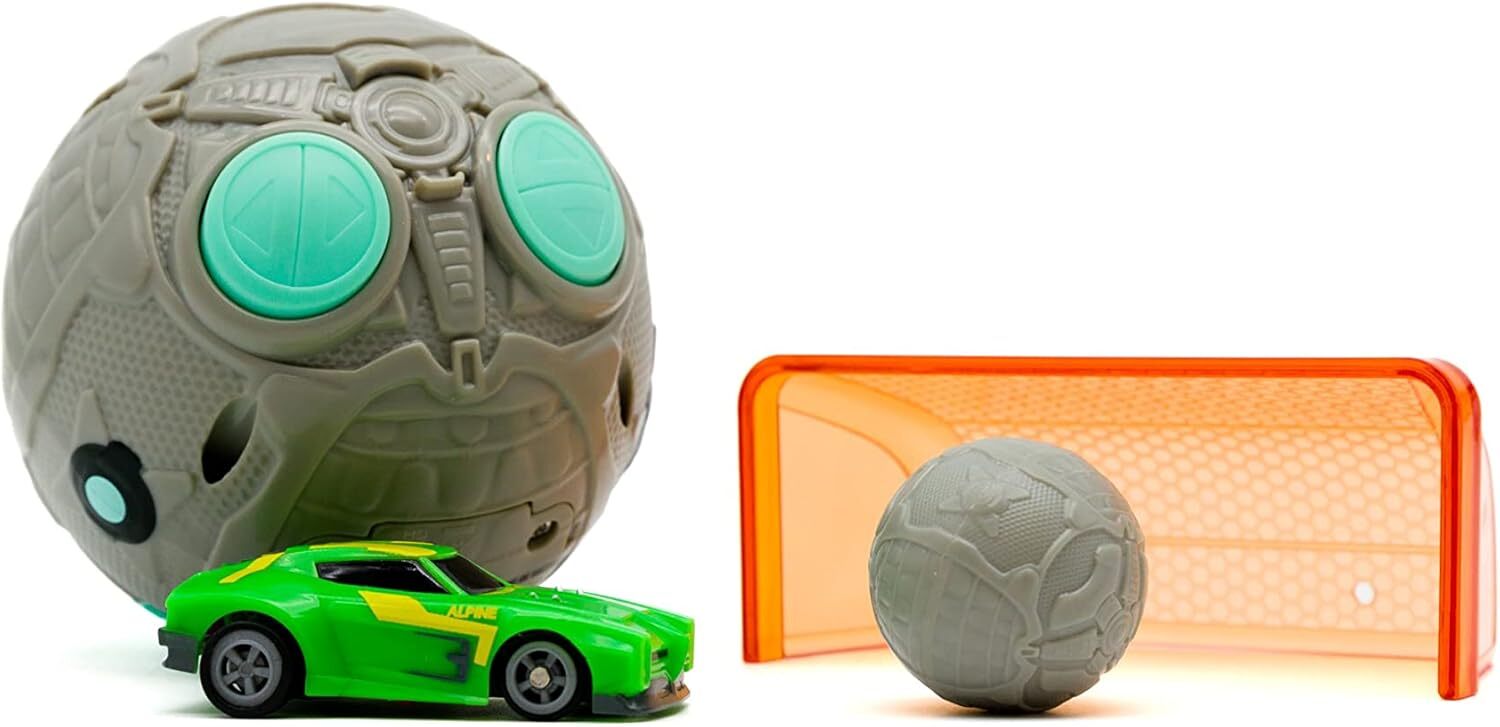 Rocket League Toy Micro RC Dominus Car with Goal 2.4GHz Light Up in Green view 2