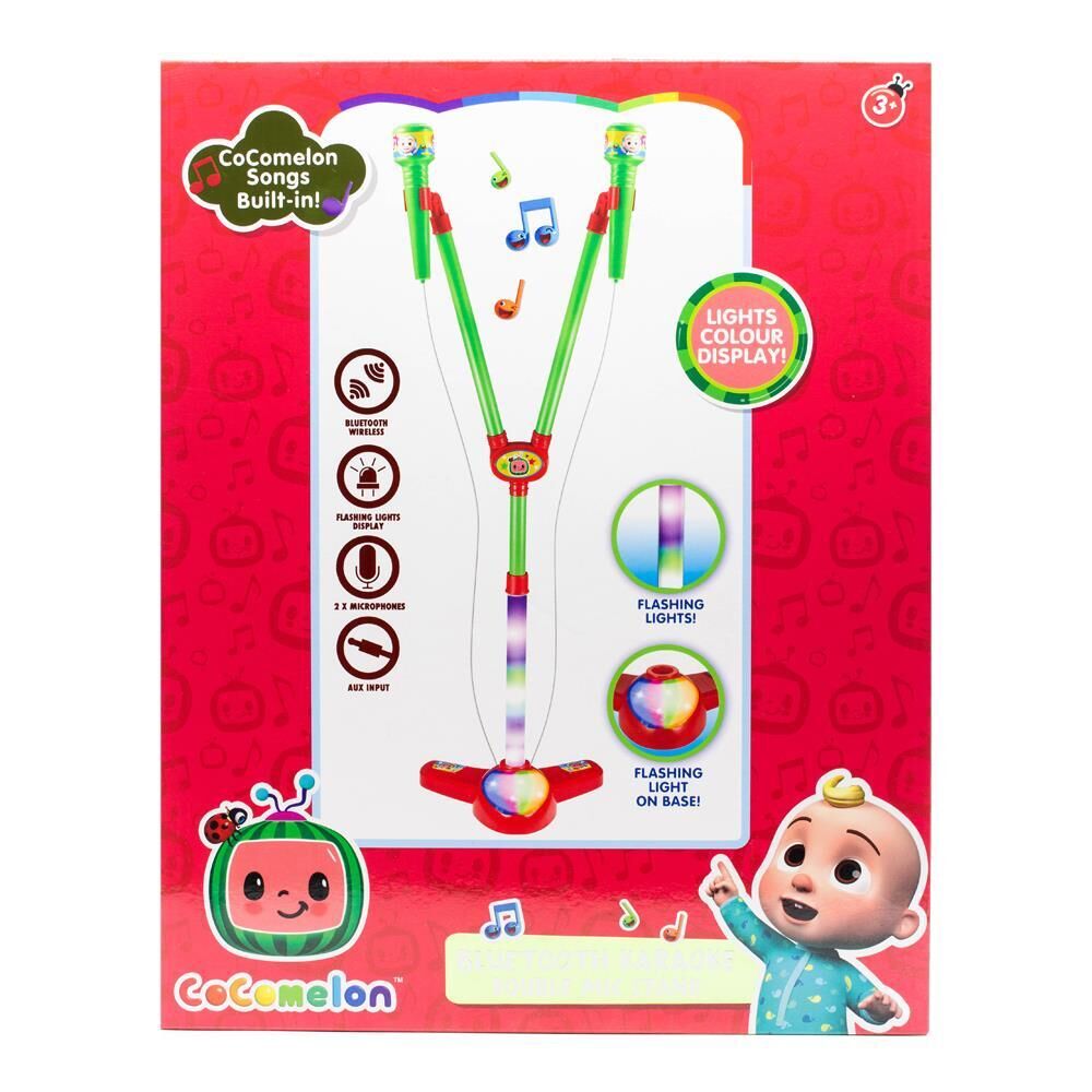 Cocomelon Bluetooth Karaoke Double Mic Stand view 2