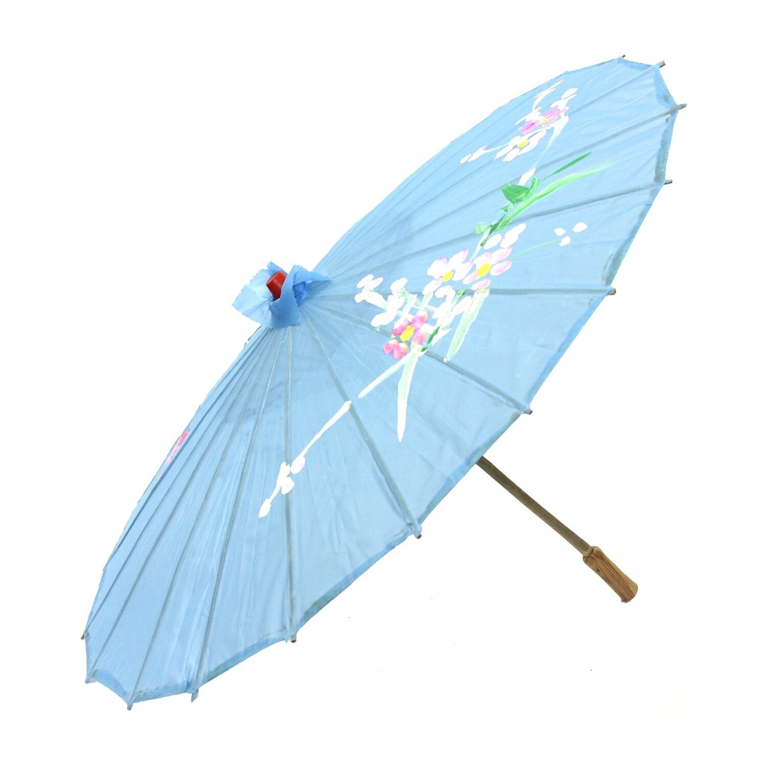 6x PARASOL UMBRELLA Chinese Japanese Bamboo Flower Pattern 80cm Large BULK view 12