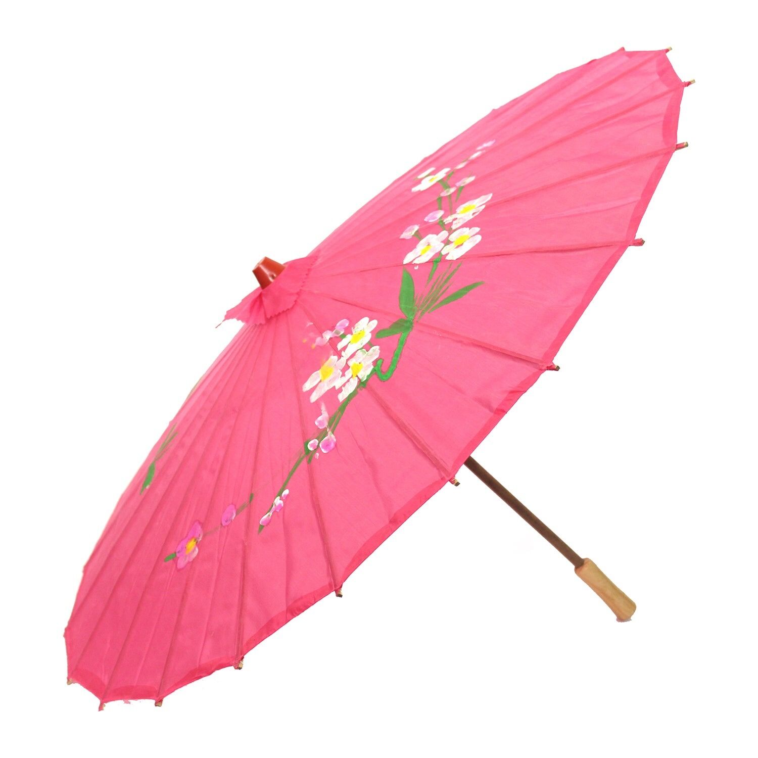 6x PARASOL UMBRELLA Chinese Japanese Bamboo Flower Pattern 80cm Large BULK view 3
