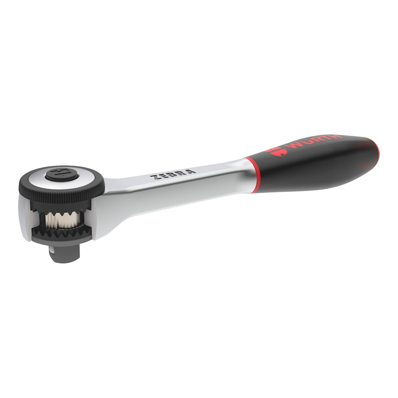 Würth Zebra Reversible Ratchet 1/2 Inch with 360° Rotating Twist Handle view 8