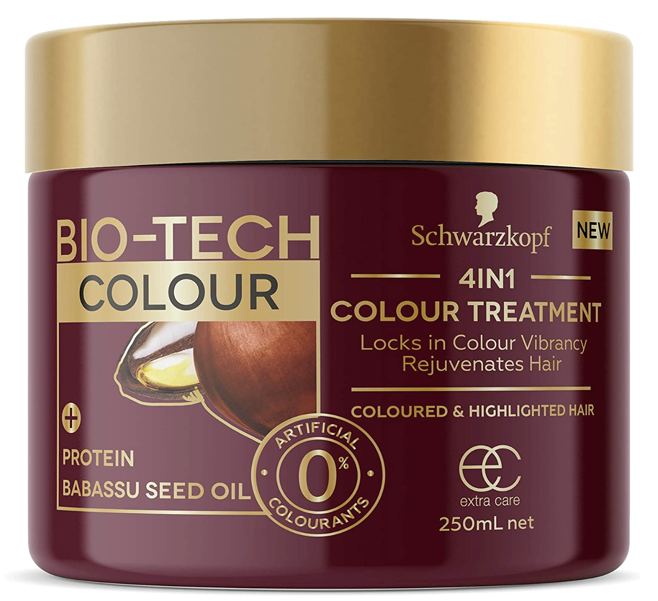 Schwarzkopf Bio-Tech 4-in-1 Colour Treatment Protein Babassu Seed Oil 250ml view 2
