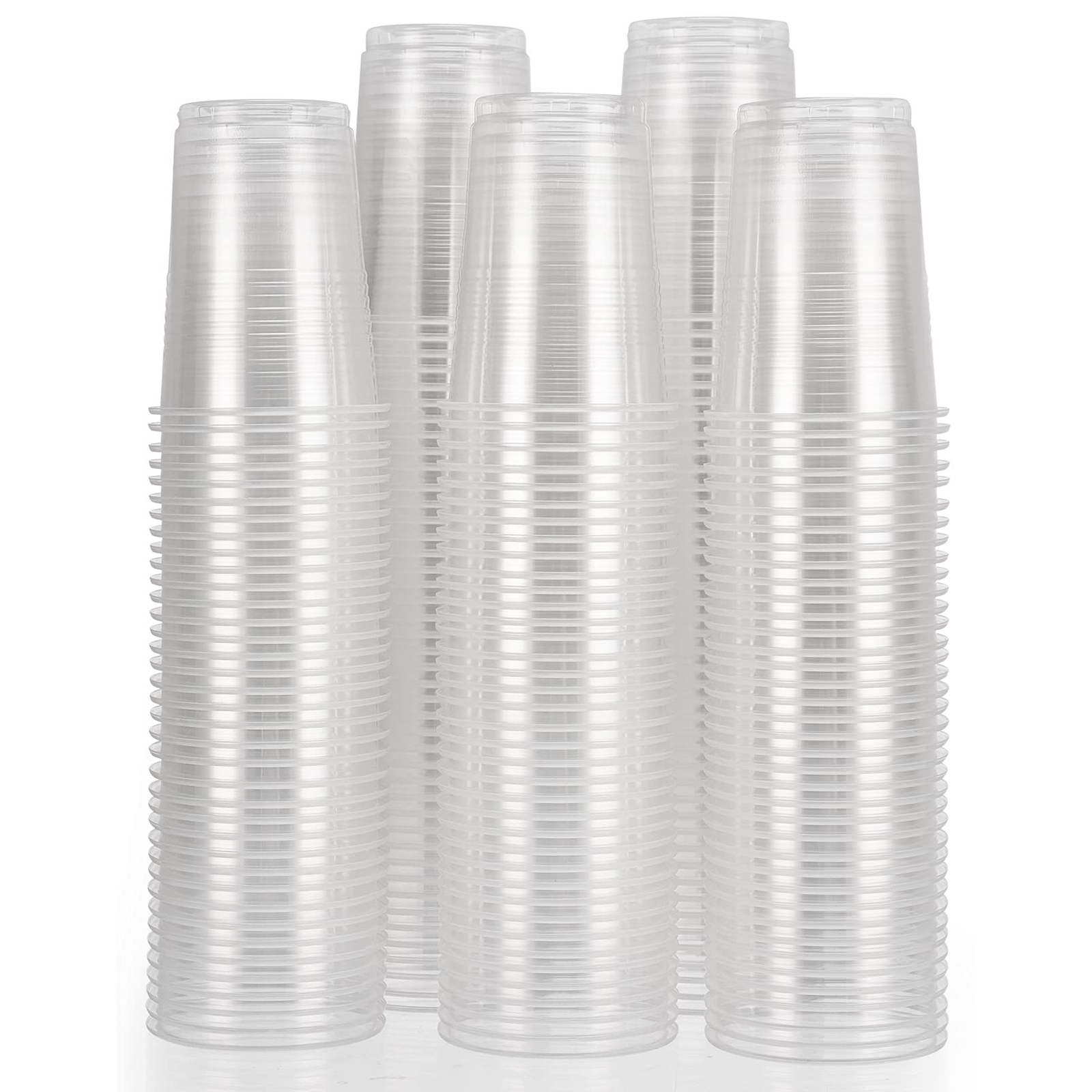 2400x 6oz (180ml) Premium Plastic Clear Cups Extra Strong PET BPA Free view 2