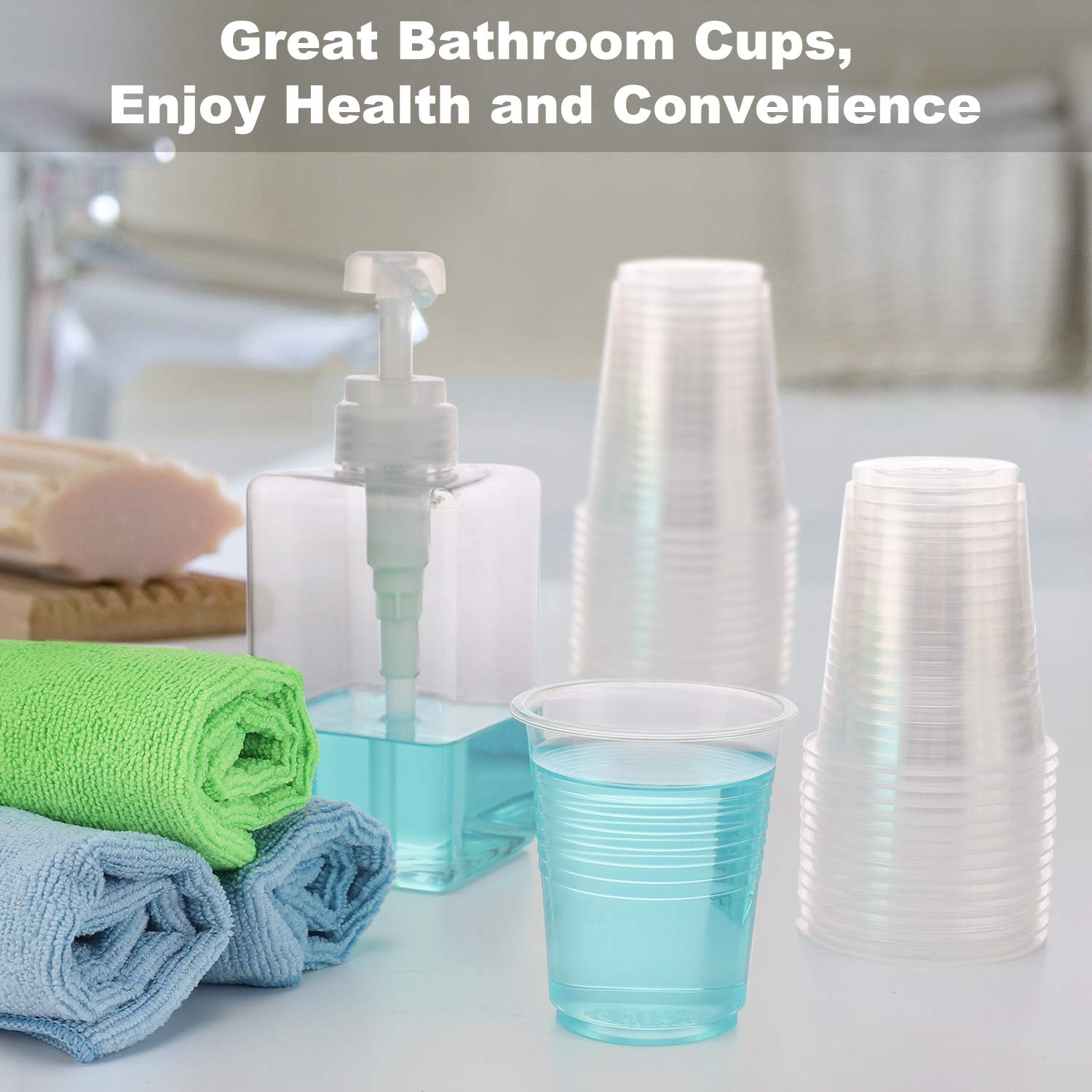 2400x 6oz (180ml) Premium Plastic Clear Cups Extra Strong PET BPA Free view 3