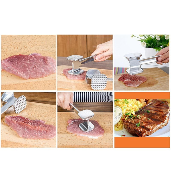 25cm Hammer Meat Tenderiser Chicken Steak Mallet Beef Handle view 3