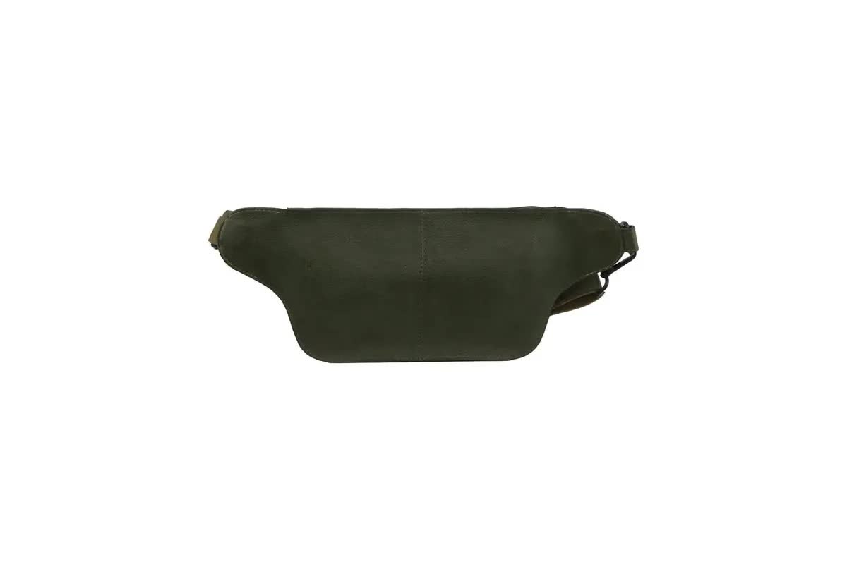 Pierre Cardin Mens Bum Bag Waist Pack Leather Travel Money Phone - Dark Green view 4