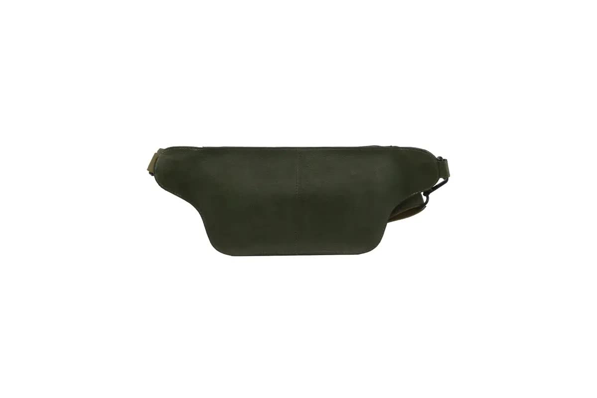 Pierre Cardin Mens Bum Bag Waist Pack Leather Travel Money Phone - Dark Green view 6
