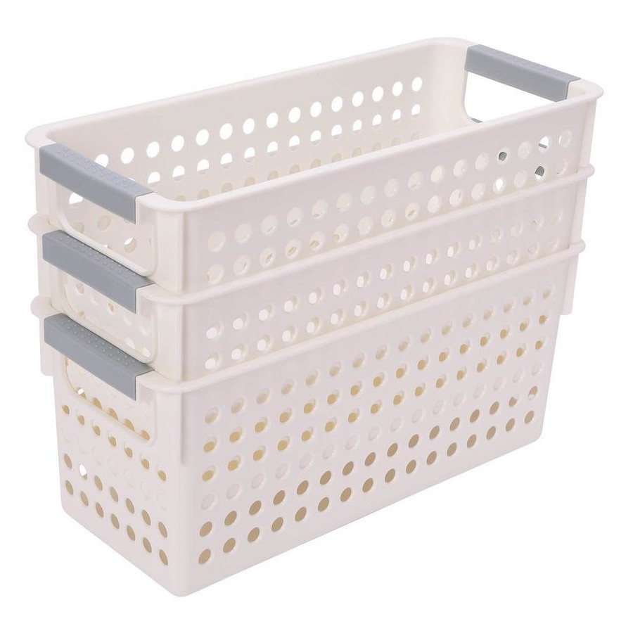 36x Premium Plastic Storage Basket Bulk w/ Grip Handles 29*13.5*12.5cm view 5