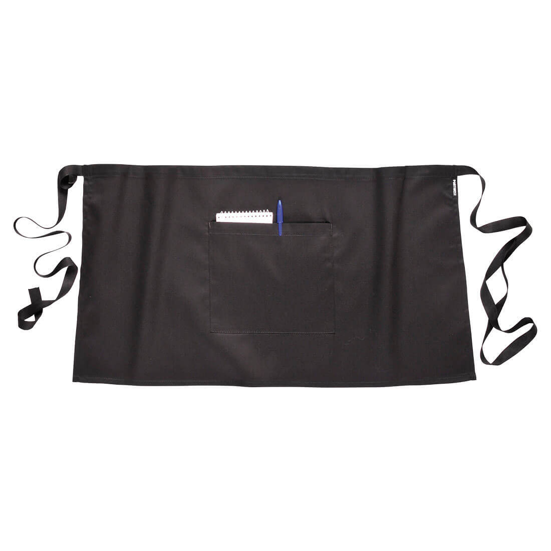 Portwest Waist Safety Apron with Pocket - Black view 3