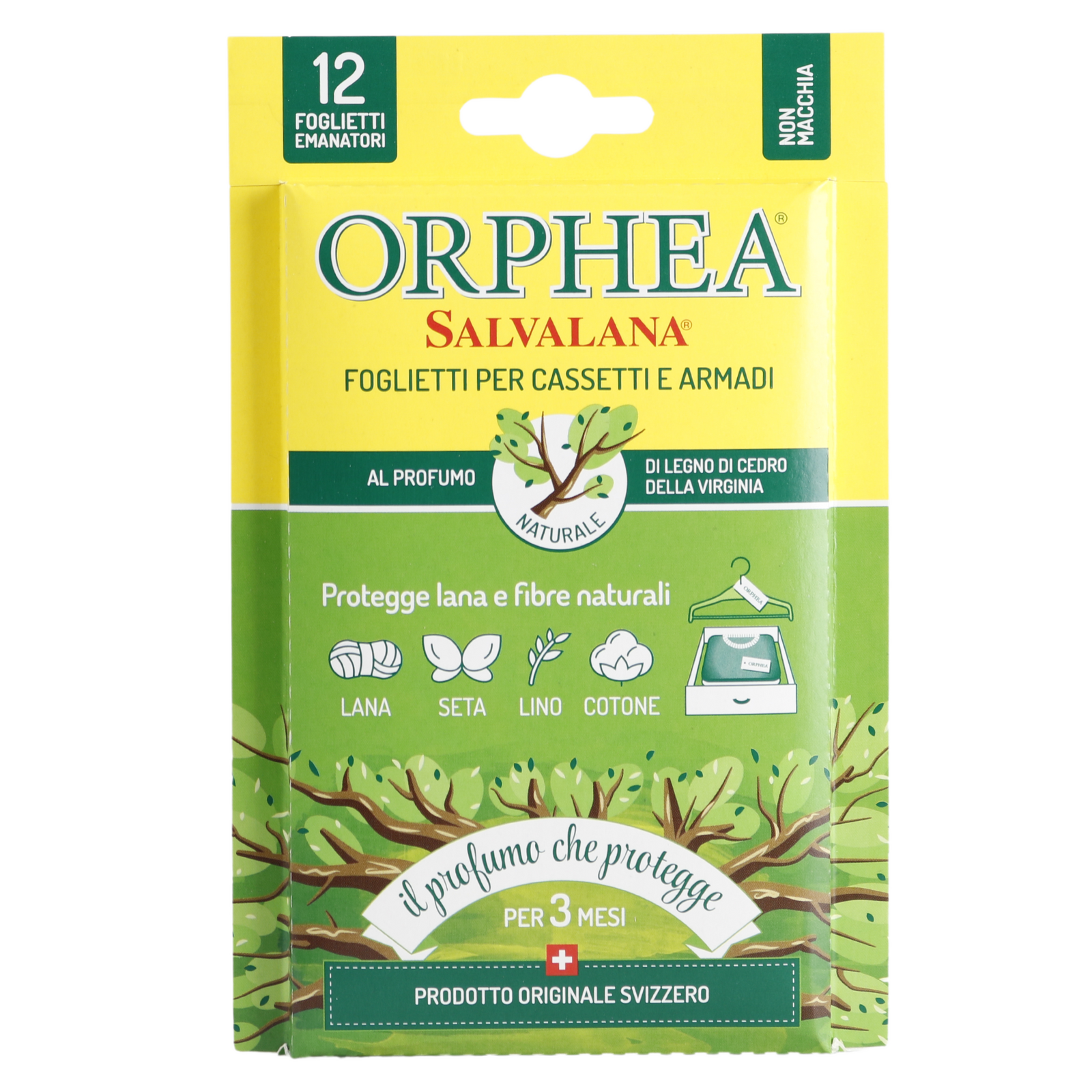 Orphea 12pcs Clothes Protector Virginian Cedarwood Scented Strips for view 2