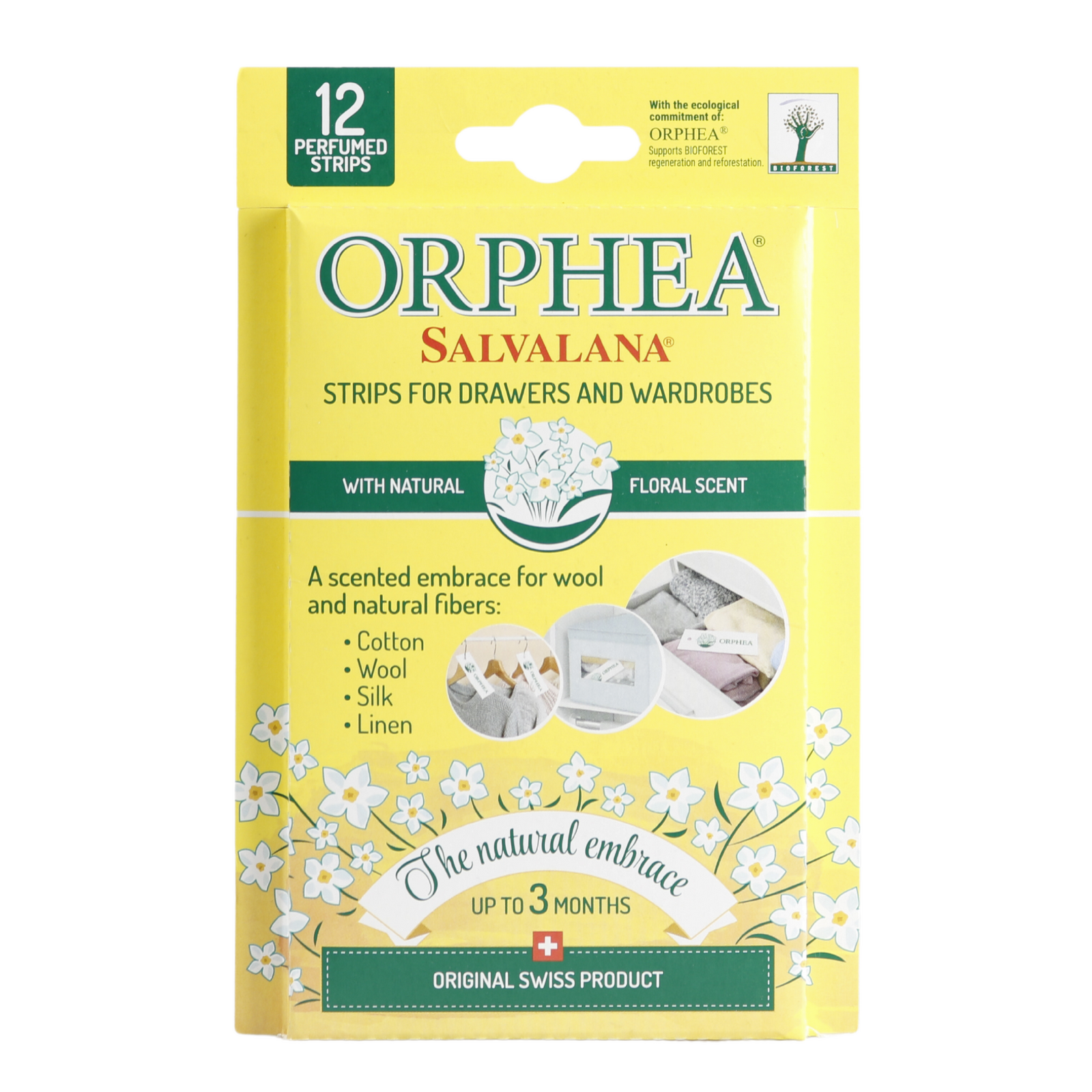 Orphea 12pcs Clothes Protector Natural Flower Floral Scented Strips for view 2