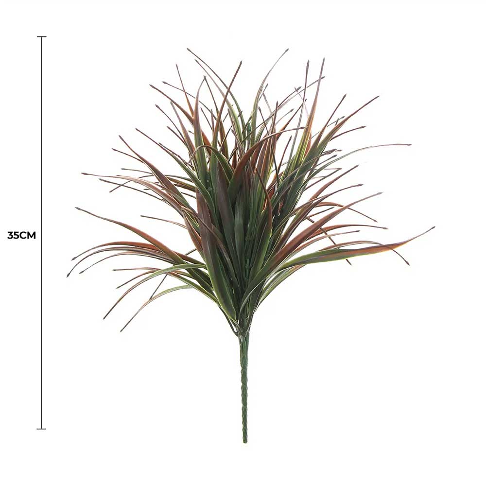 Artificial Brown Tipped Grass Plant UV Resistant 35cm view 2