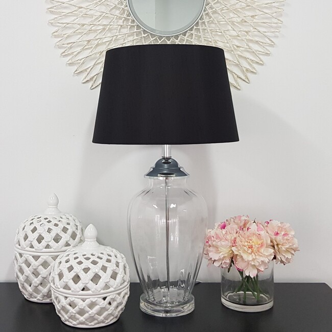 Lattice Decorative Lidded Jar Tall Flower Motive 29cm view 2