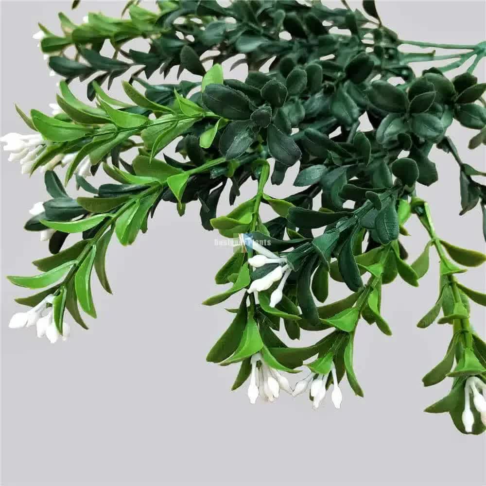 Artificial Flowering Boxwood Stem UV Resistant 30cm view 4
